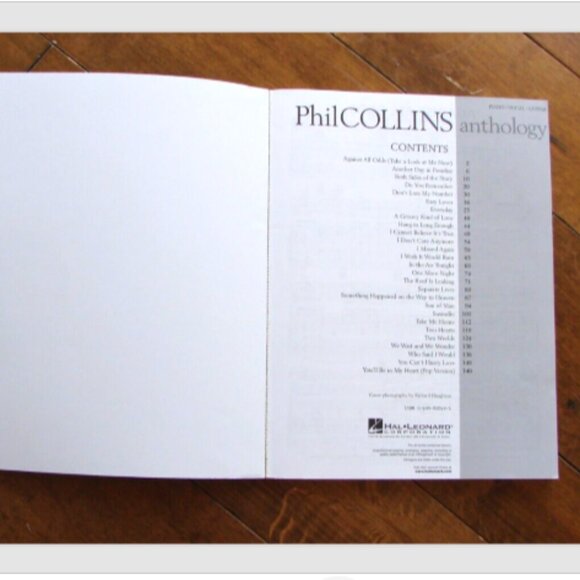 Phil Collins Anthology Piano Vocal Guitar Sheet Music In The Air Tonight + more - Picture 2 of 5